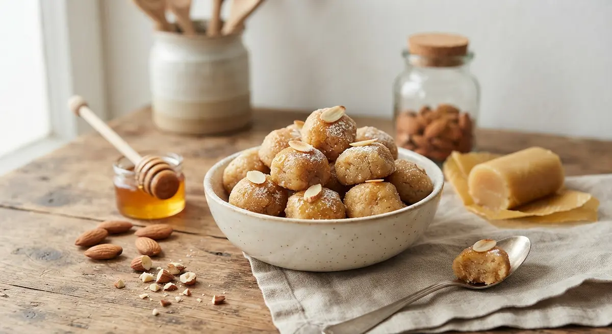 Homemade Honey Marzipan Bites
